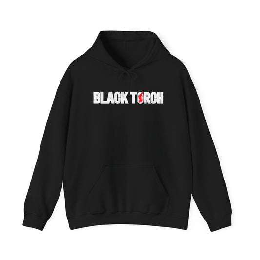 Black Torch Logo Black Hoodie