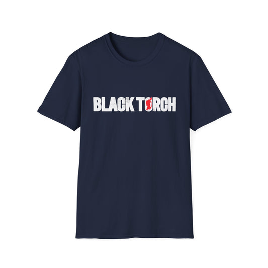 Black Torch Logo Navy Blue T-Shirt