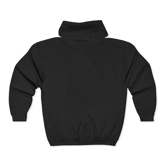 Black Torch Logo Black Zipper Hoodie