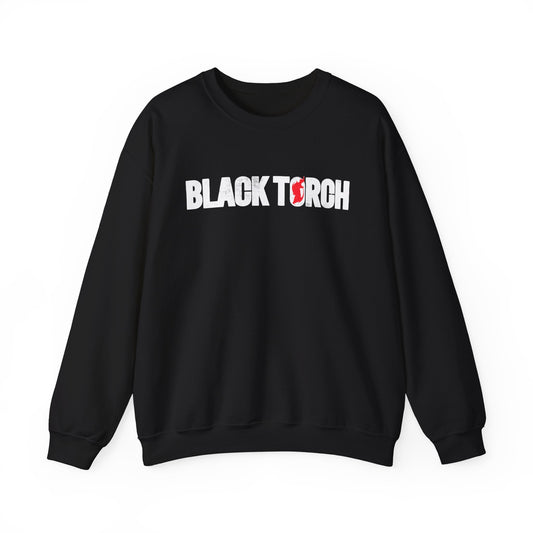 Black Torch Logo Black Sweatshirt