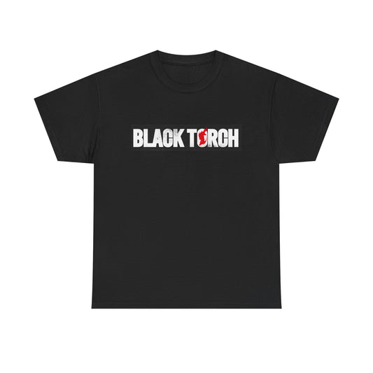 Black Torch Logo Black T-Shirt