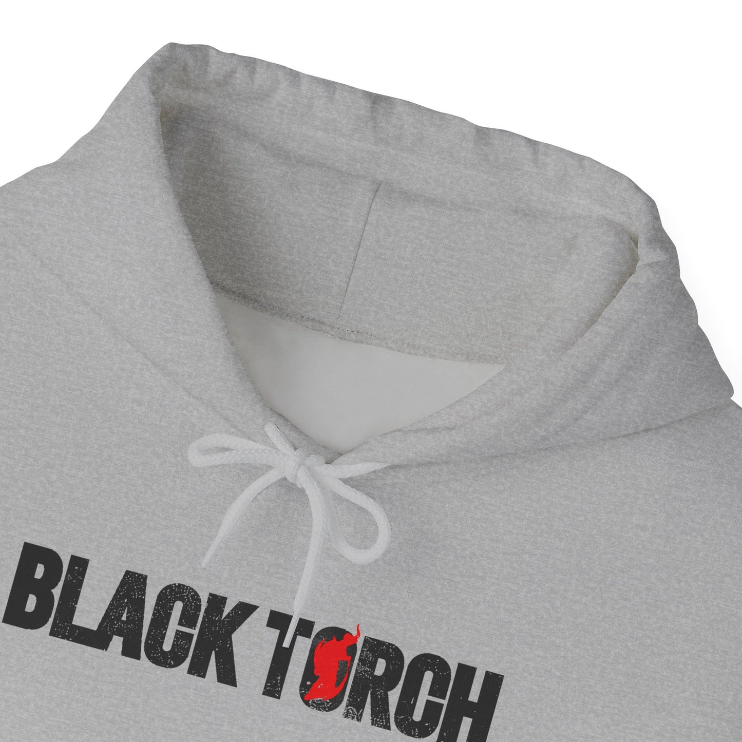 Black Torch Logo Gray Hoodie