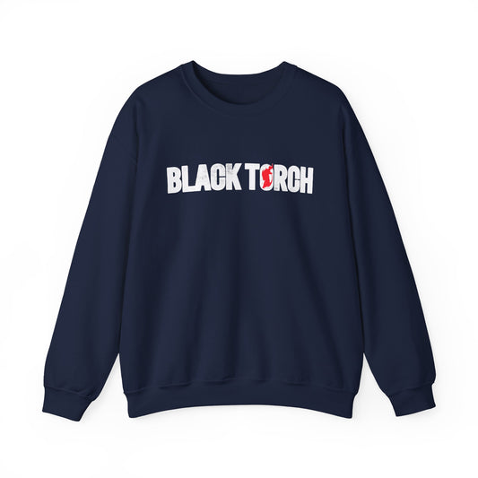Black Torch Logo Navy Blue Sweatshirt