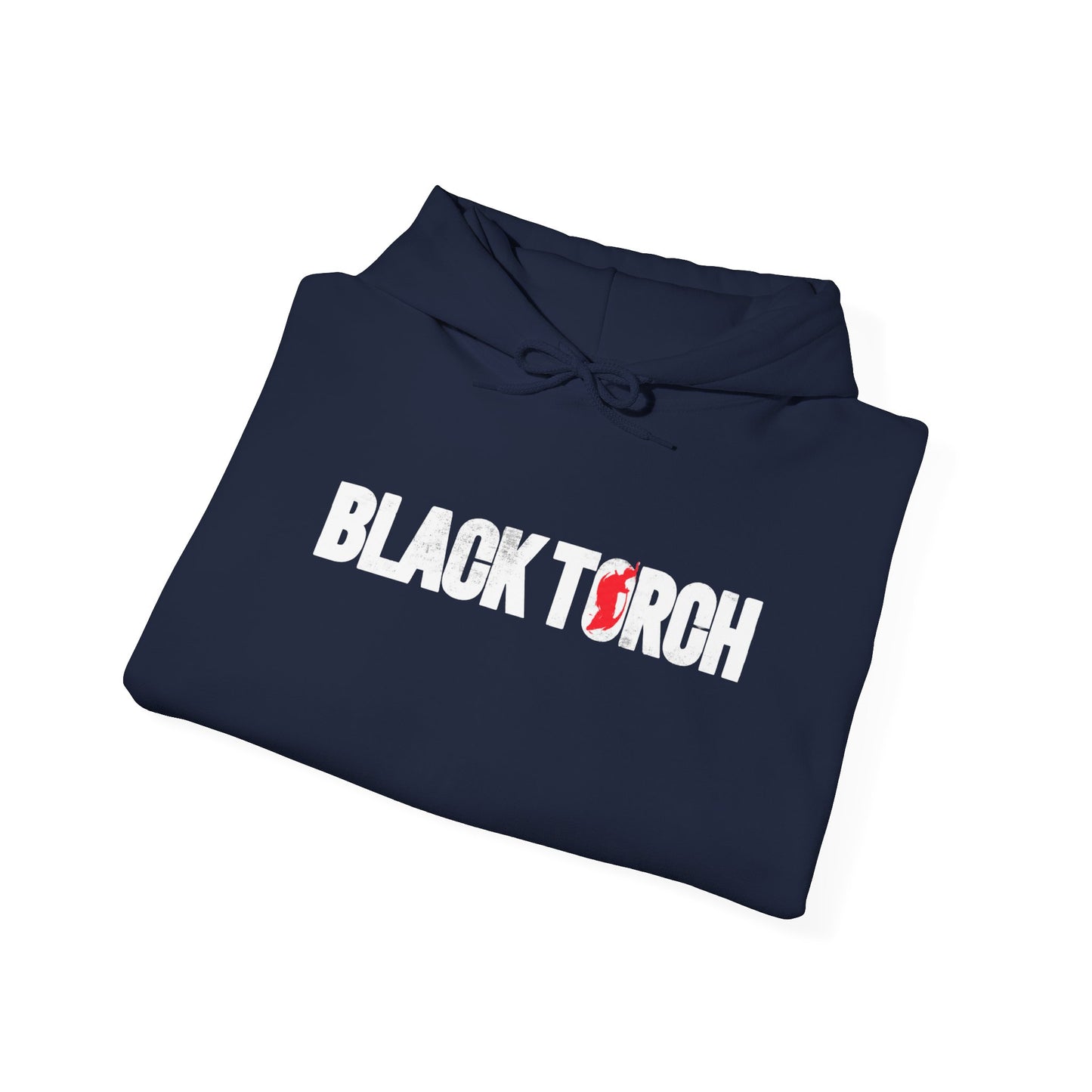Black Torch Logo Navy Blue Hoodie