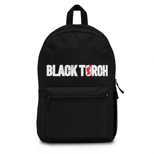 Black Torch Logo Black Backpack