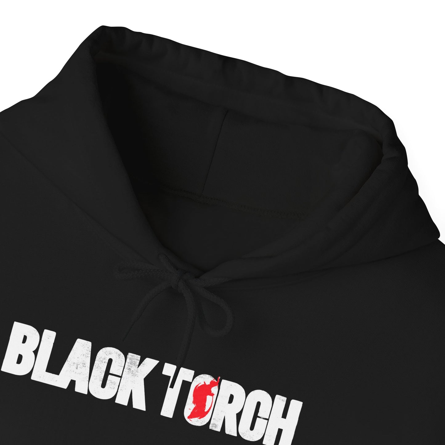Black Torch Logo Black Hoodie