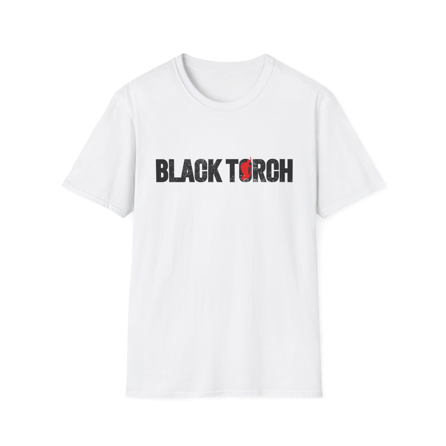 Black Torch Logo White T-Shirt