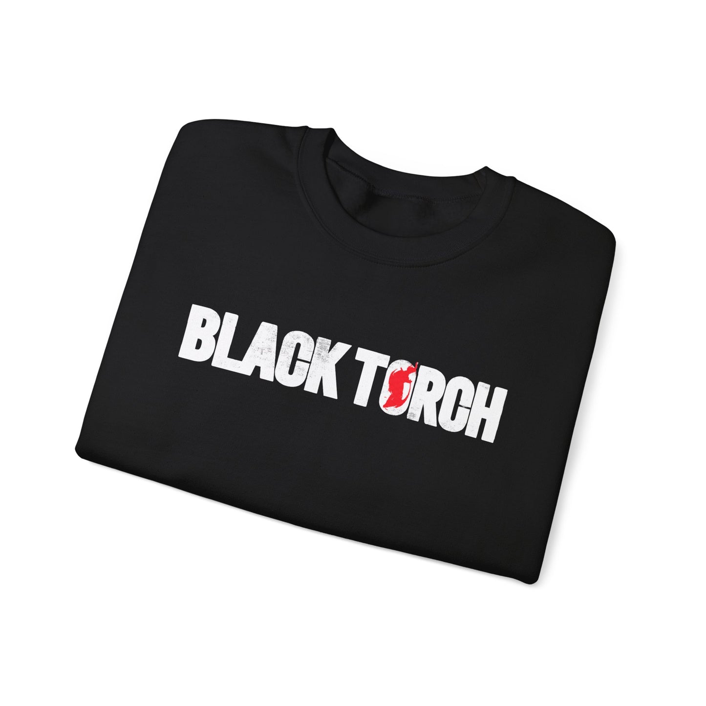 Black Torch Logo Black Sweatshirt