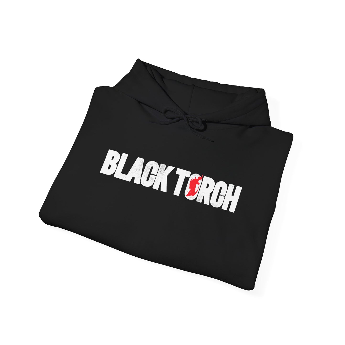 Black Torch Logo Black Hoodie
