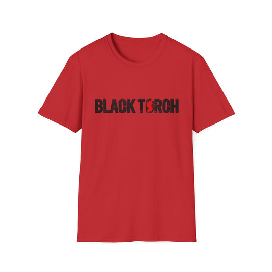 Black Torch Logo Red T-Shirt