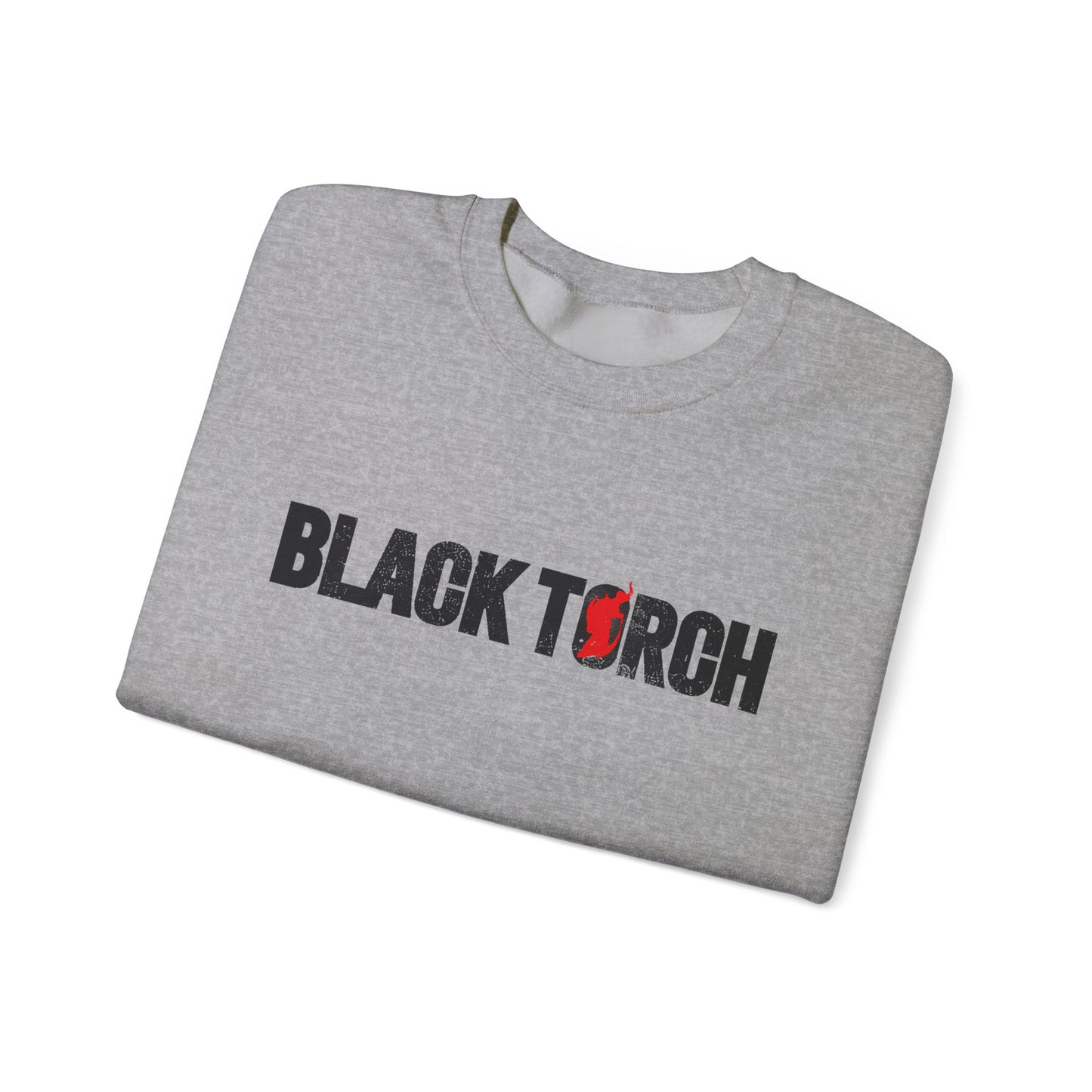 Black Torch Logo Gray Sweatshirt