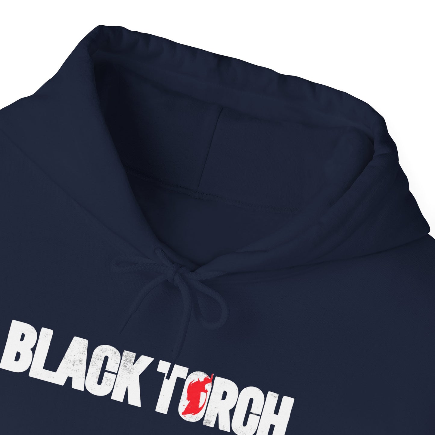 Black Torch Logo Navy Blue Hoodie