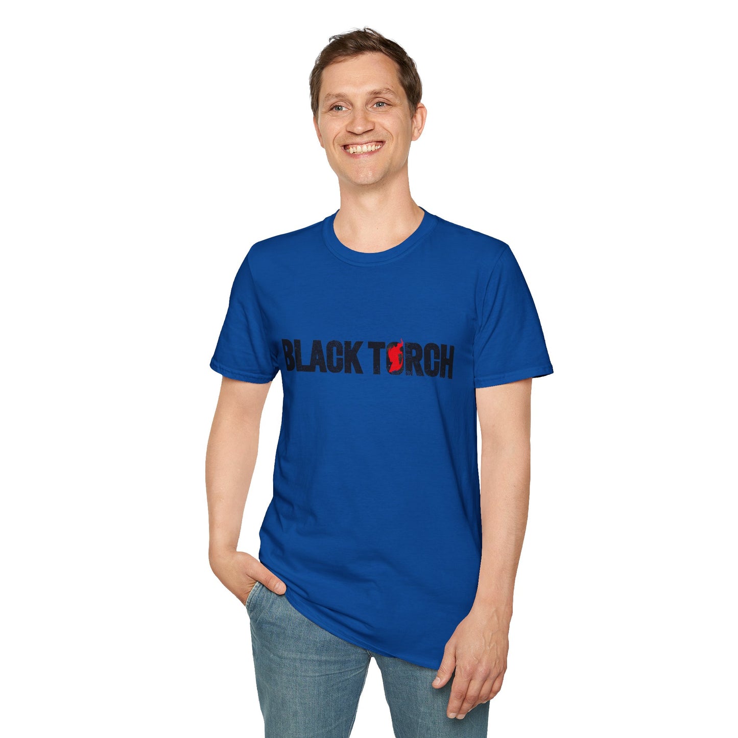 Black Torch Logo Blue T-Shirt
