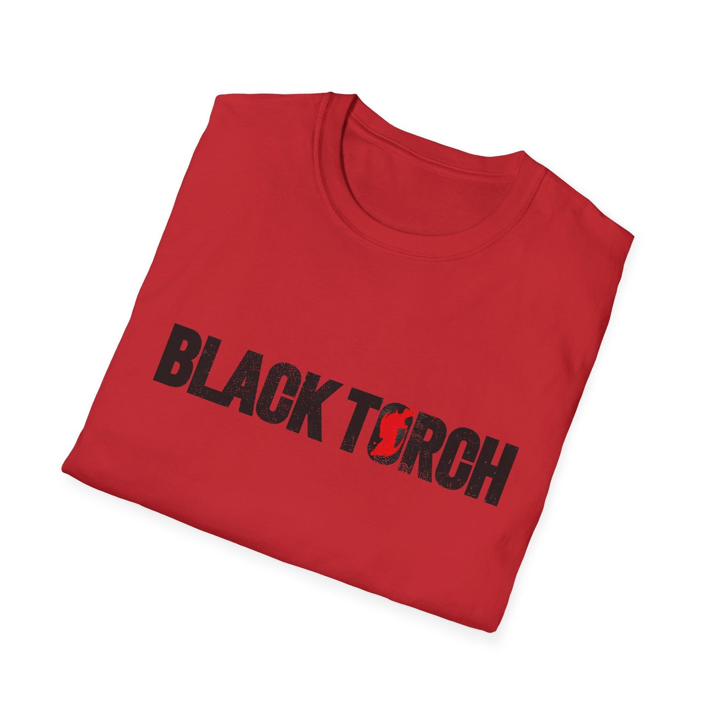 Black Torch Logo Red T-Shirt