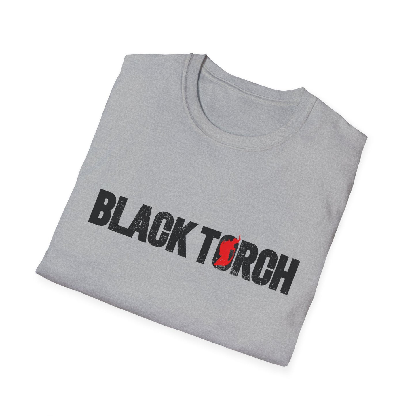 Black Torch Logo Gray T-Shirt
