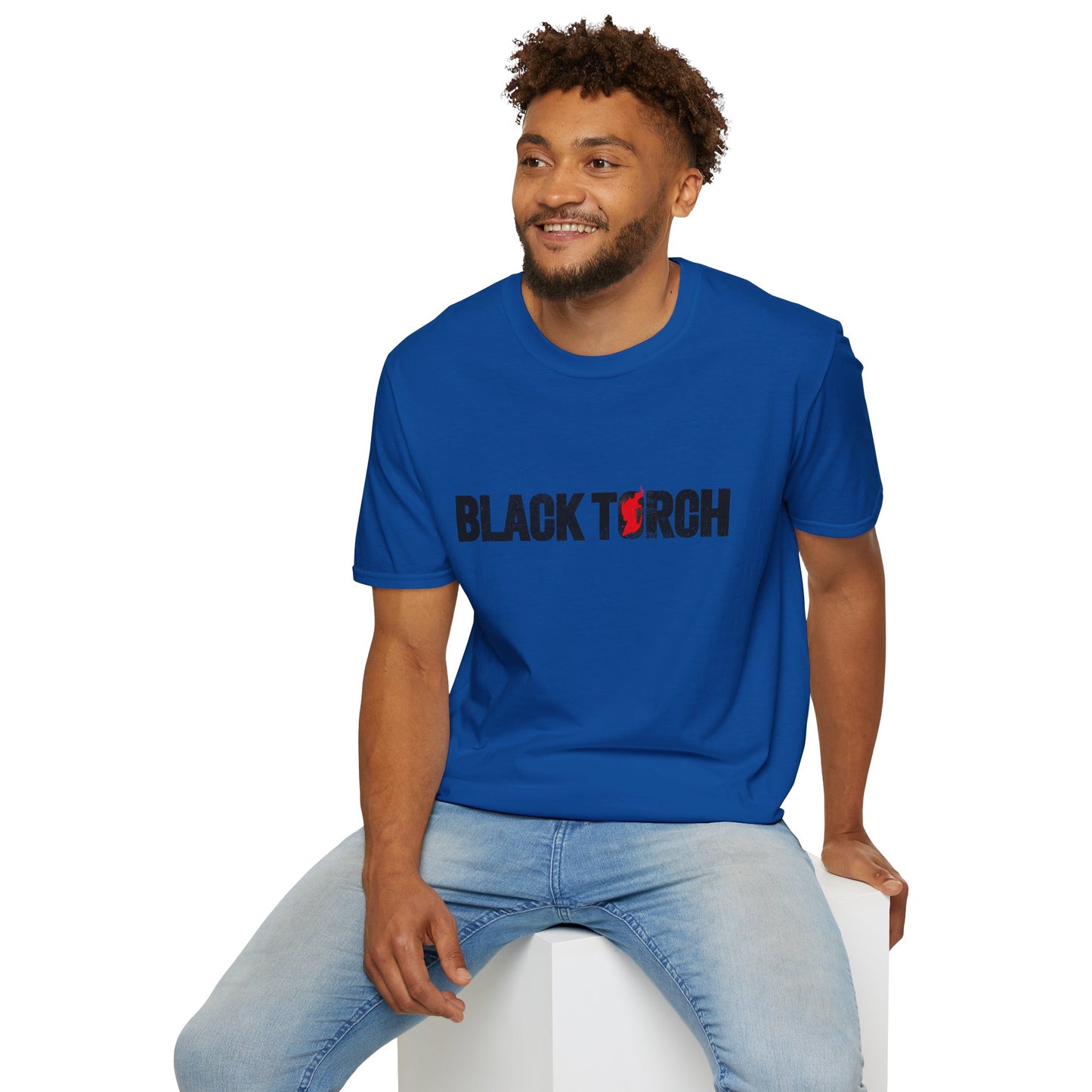 Black Torch Logo Blue T-Shirt