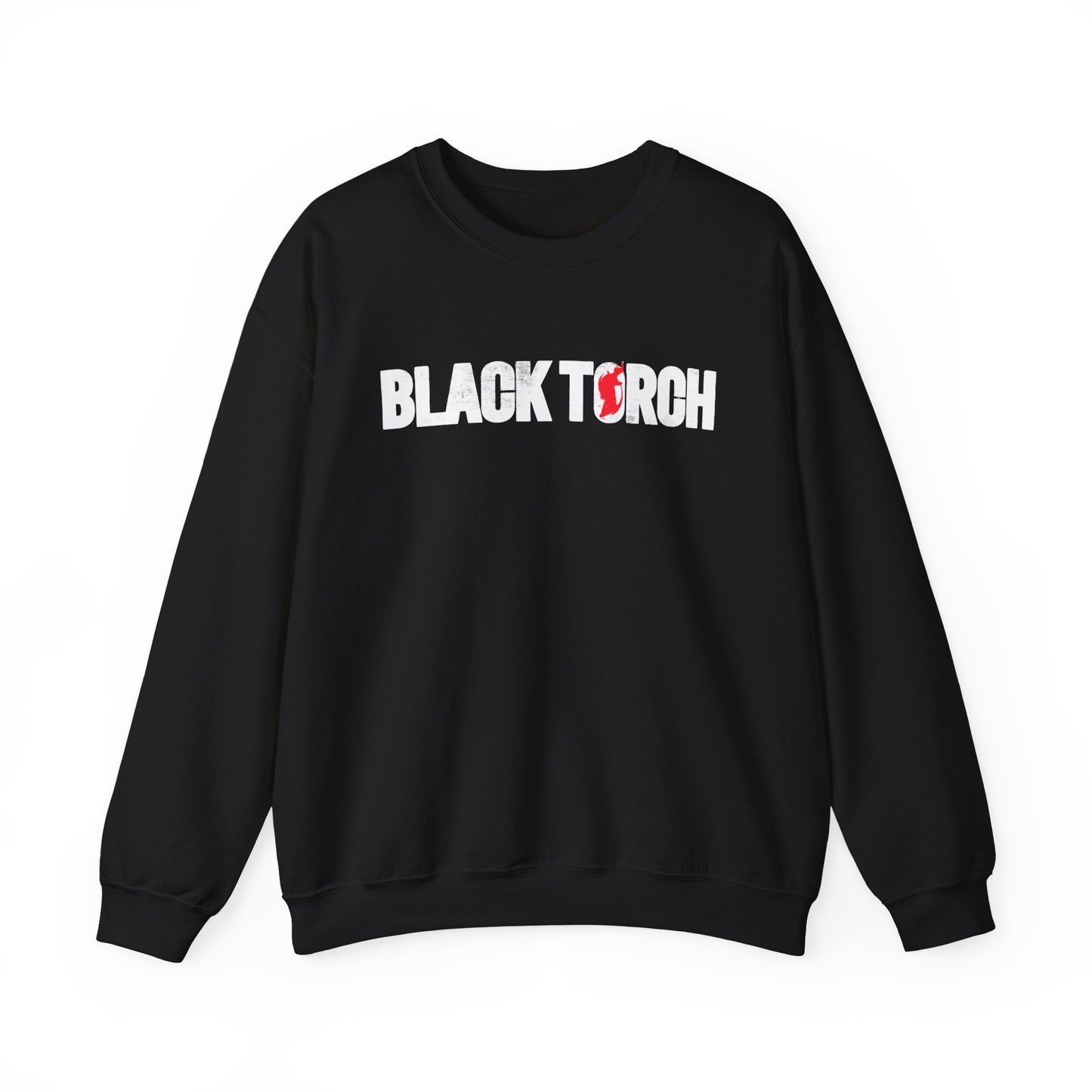 Black Torch Logo Black Sweatshirt