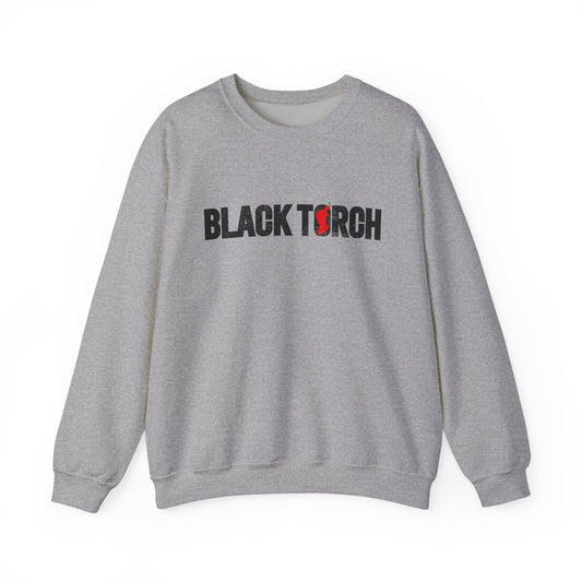 Black Torch Logo Gray Sweatshirt