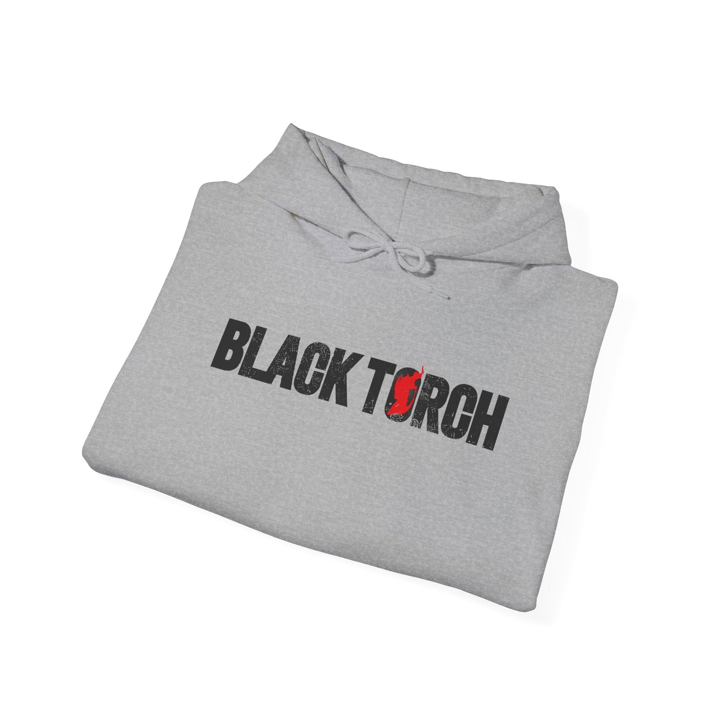 Black Torch Logo Gray Hoodie