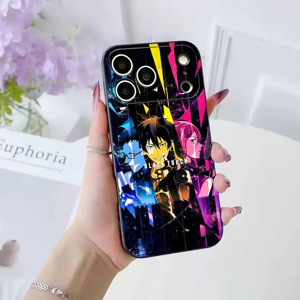 Black Torch Jiro Azuma and Rago Color Block iPhone Case