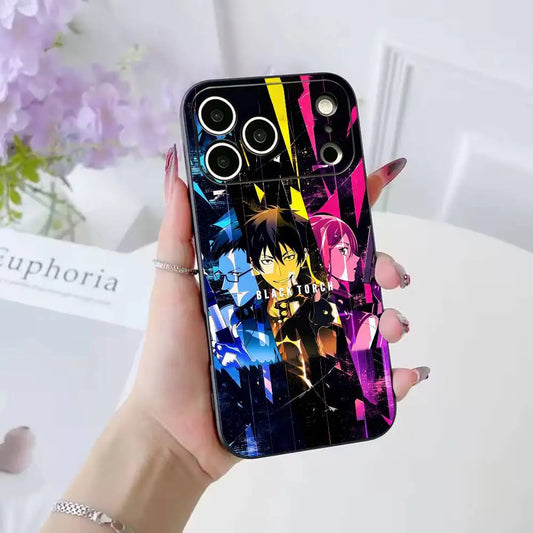 Black Torch Jiro Azuma and Rago Color Block iPhone Case