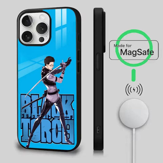 Black Torch Reiji Kirihara Blue Sword MagSafe iPhone Case