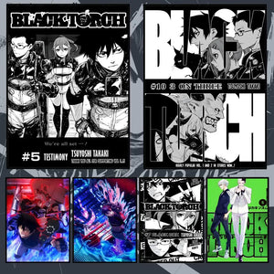 Black Torch Jiro Azuma, Ichika Kishimojin and Reiji Kirihara Testimony Poster