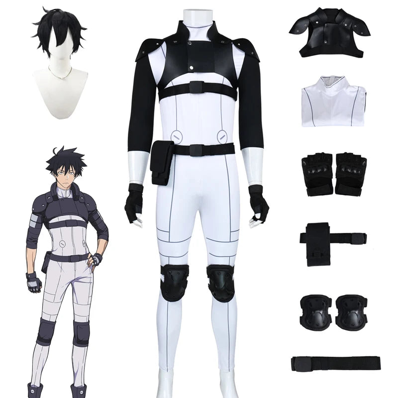 Black Torch Jiro Azuma Cosplay Costume with Wig (Full Set)