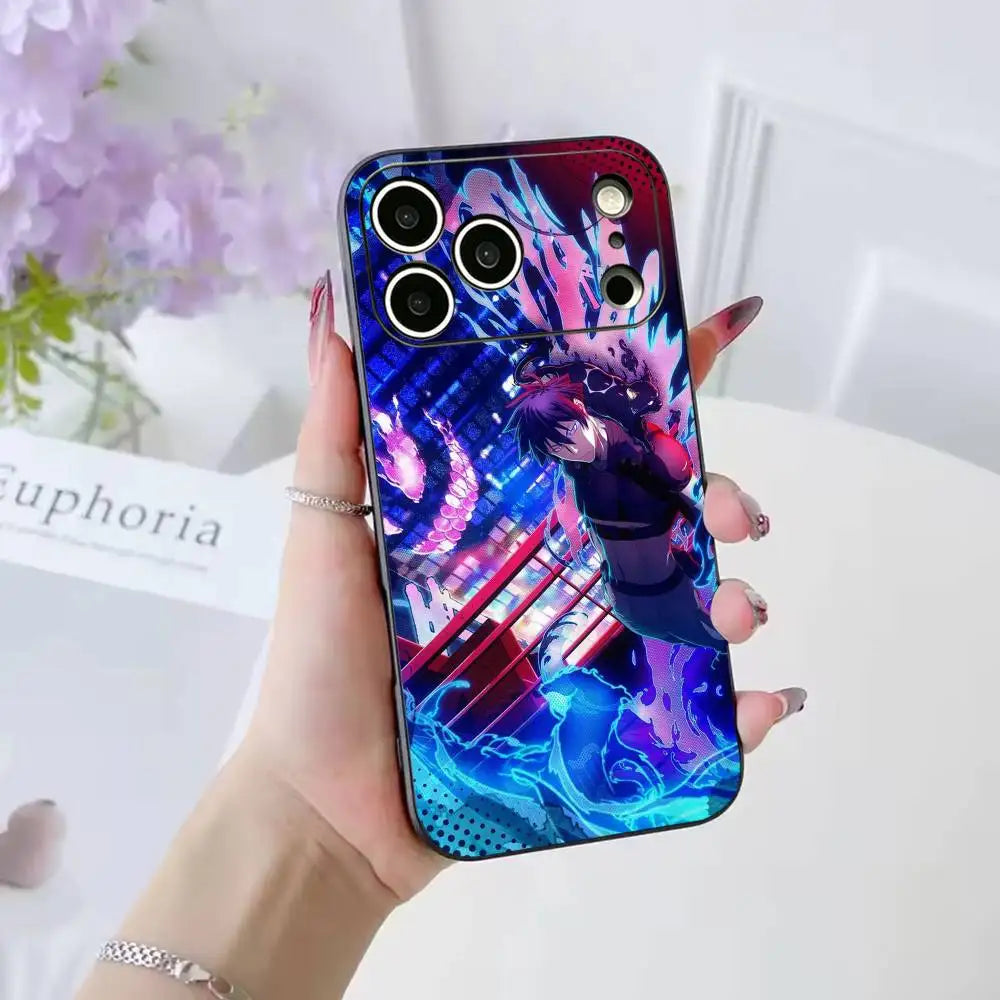 Black Torch Jiro Azuma and Rago iPhone Case