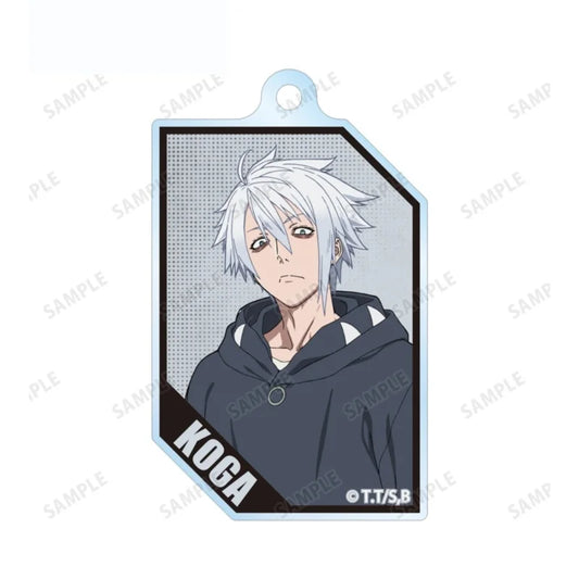 Black Torch Koga Hooded Portrait Keychain