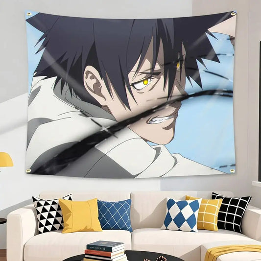 Black Torch Jiro Azuma Rago Power Wall Tapestry