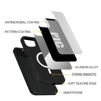 Black Torch Jiro Azuma and Rago Neon MagSafe iPhone Case