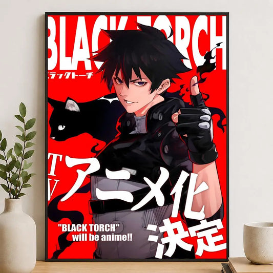 Black Torch Jiro Azuma and Rago Anime Announcement Poster