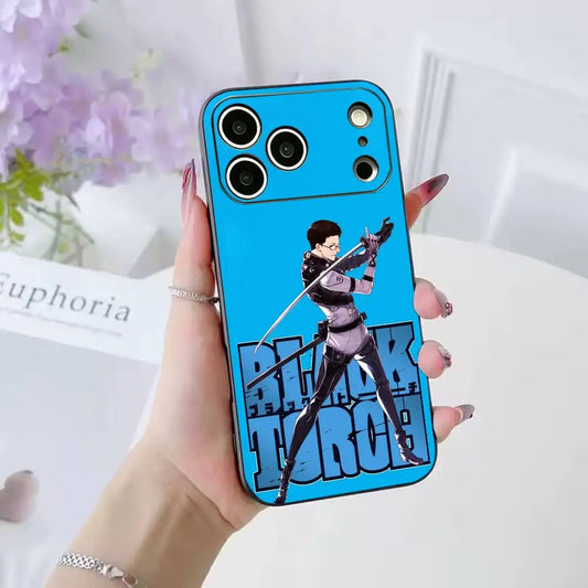 Black Torch Reiji Kirihara Blue Sword iPhone Case