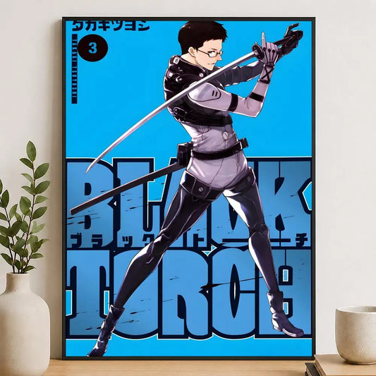 Black Torch Reiji Kirihara Sword Combat Poster