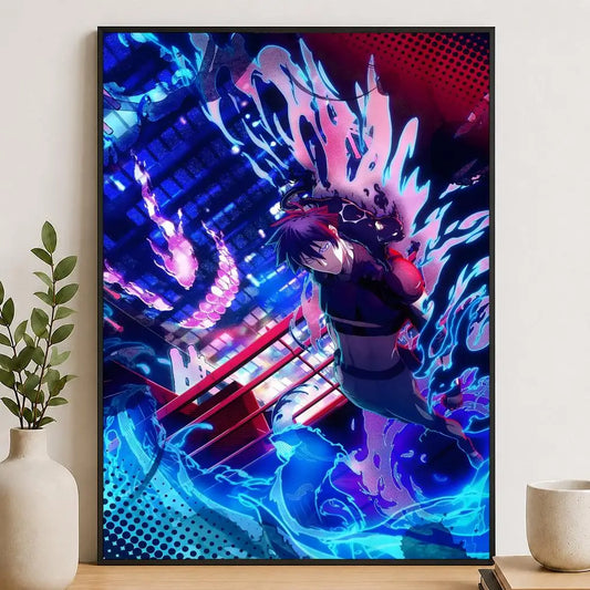 Black Torch Jiro Azuma Supernatural Battle Poster
