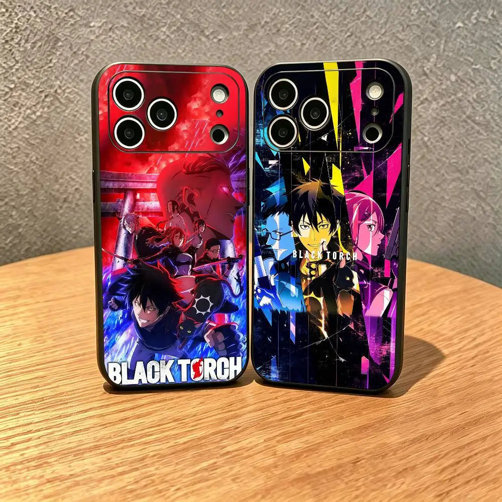 Black Torch Jiro Azuma and Rago iPhone Case