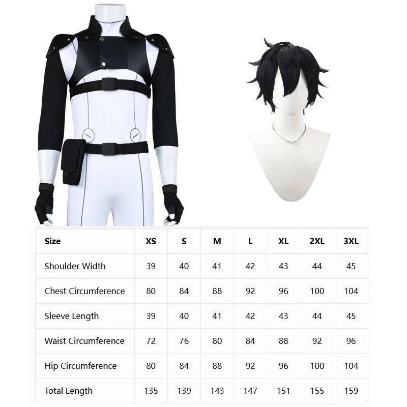 Black Torch Jiro Azuma Cosplay Costume with Wig (Full Set)