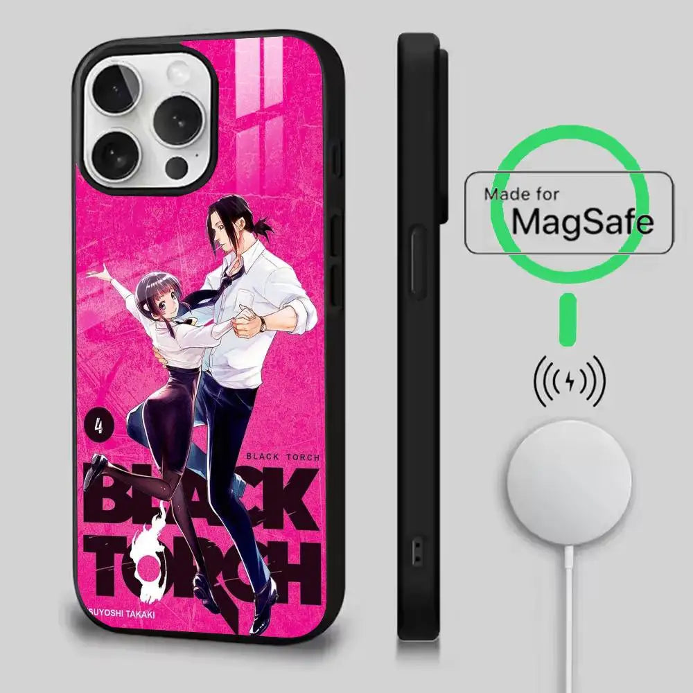 Black Torch Pink Character Duo MagSafe iPhone Case